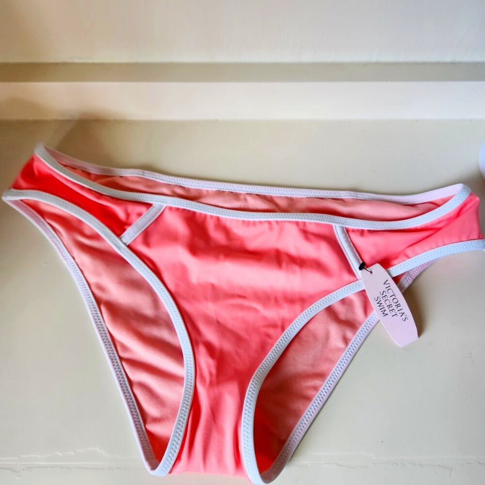 NWT Victoria's Secret Coral Swimsuit Bottoms Size: S